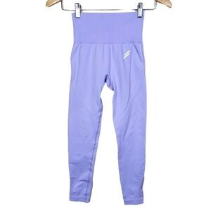 doyoueven Lilac Purple Seamless Fitted High Rise Workout Leggings Womens Small